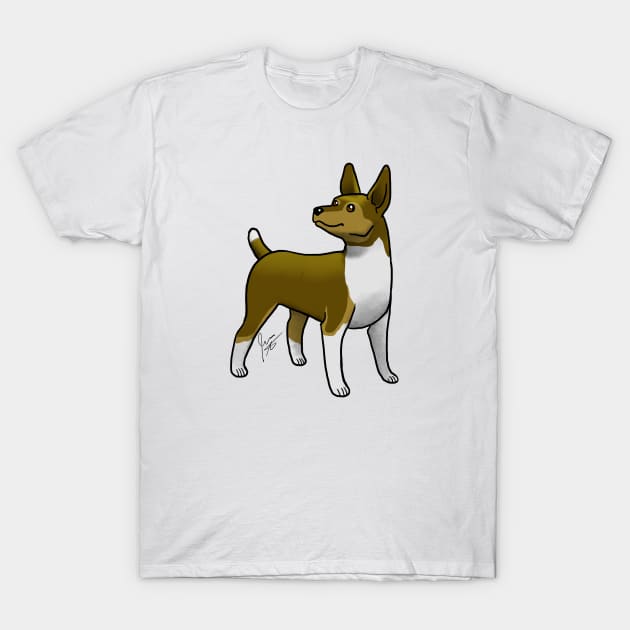 Dog - Rat Terrier - Chocolate Tri-Color T-Shirt by Jen's Dogs Custom Gifts and Designs